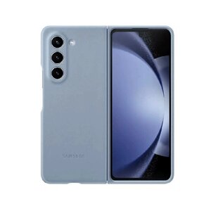Кожаная накладка Samsung Leather Case для Galaxy Fold 5 синяя SZ