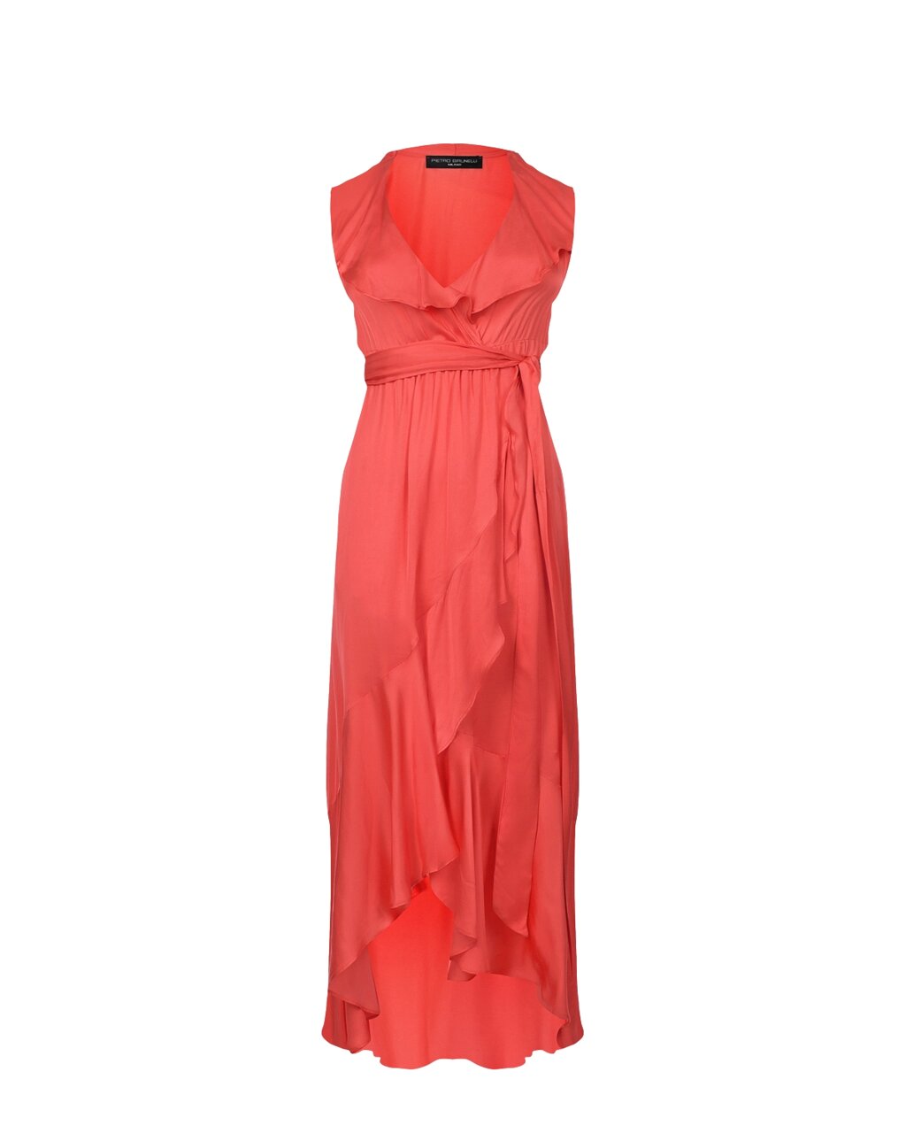 Красное платье с воланом Pietro Brunelli от компании Admi - фото 1