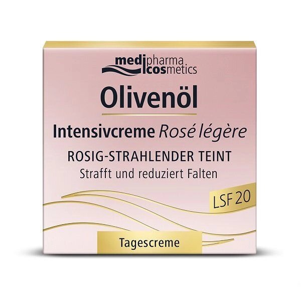 Крем для лица интенсив дневной легкий Роза LSF20 cosmetics Olivenol Medipharma/Медифарма 50мл от компании Admi - фото 1