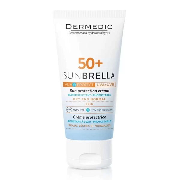 Крем солнцезащитный для сухой и нормальной кожи SPF50+ Sunbrella Dermedic/Дермедик 50мл от компании Admi - фото 1