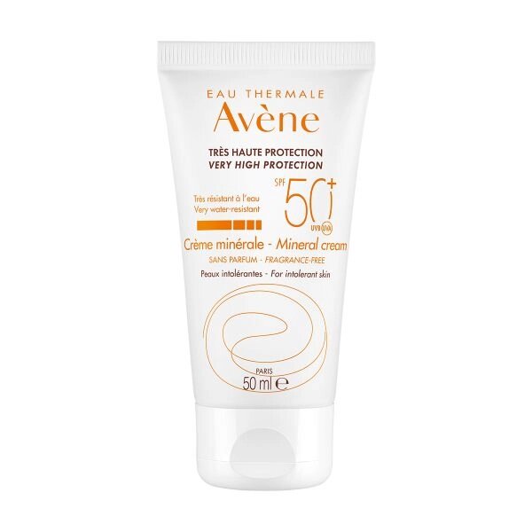 Крем солнцезащитный для сверхчувствительной кожи минеральный SPF50+ Avene/Авен туба 50мл (C35577) от компании Admi - фото 1