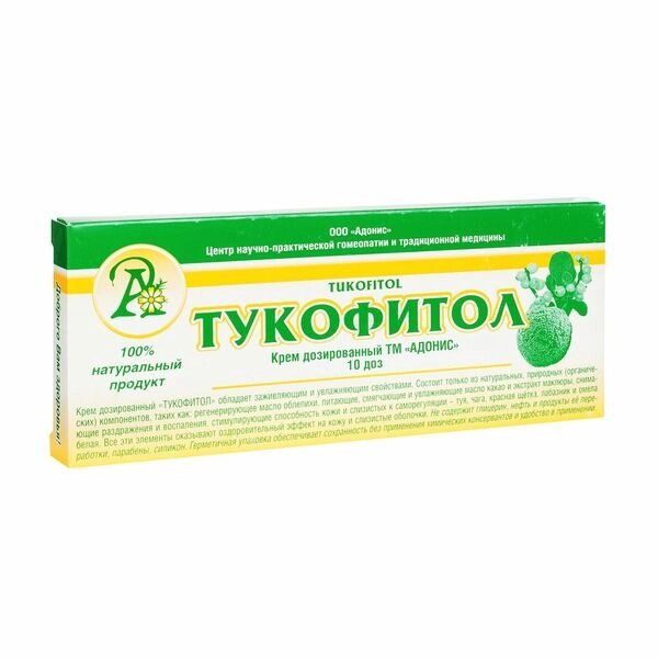 Крем Тукофитол дозированный для интимной гигиены 10 шт. от компании Admi - фото 1