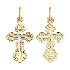 Крест SOKOLOV из комбинированного золота