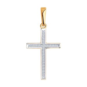 Крест SOKOLOV из золота с бриллиантами