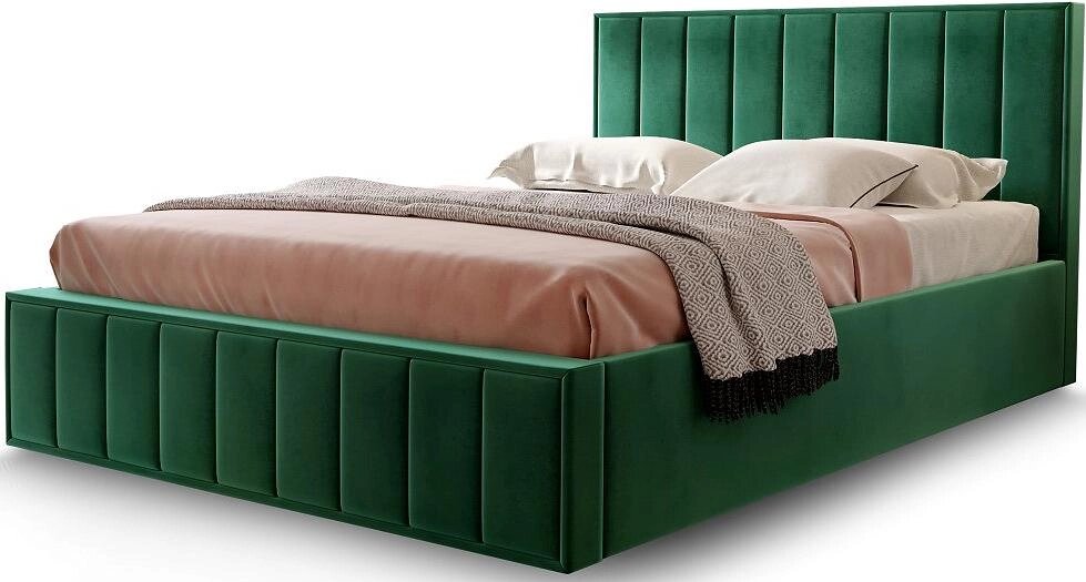 Кровать Вена 140 зеленый  Вариант 1 от компании Admi - фото 1