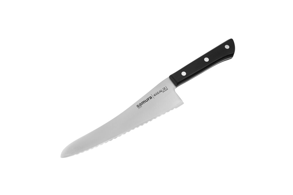 Кухонный нож для замороженных продуктов Samura Harakiri 188 мм, сталь AUS-8, рукоять пластик от компании Admi - фото 1