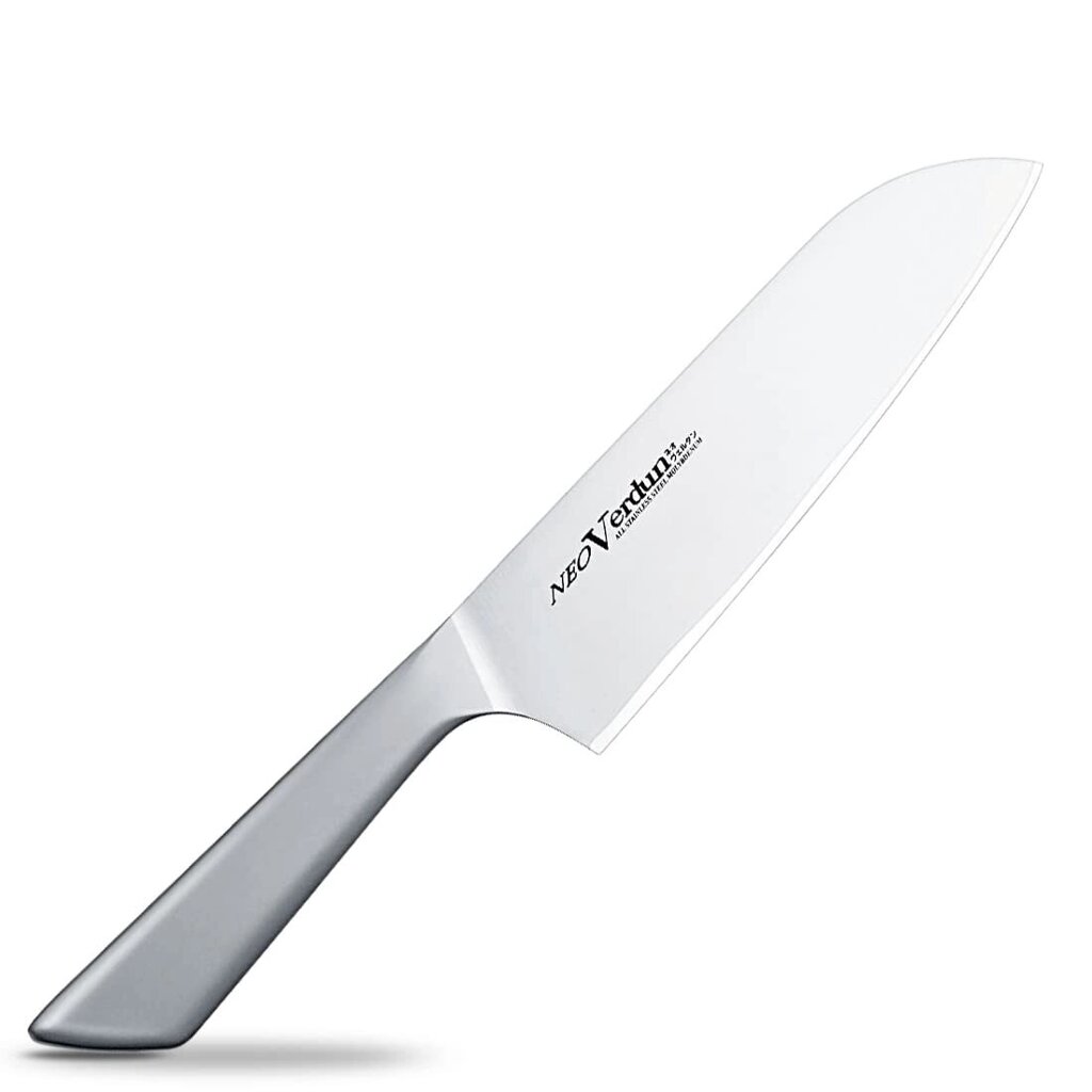 Кухонный нож мини Сантоку Neo Verdun 145 мм, молибден-ванадиевая сталь, рукоять SUS430 от компании Admi - фото 1