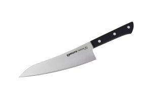Кухонный нож Samura Гюто 182 мм, сталь AUS-8, Satin finish, рукоять пластик