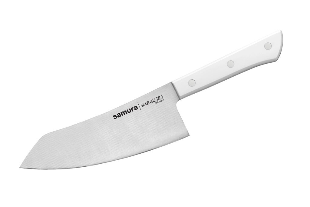 Кухонный нож Samura HARAKIRI Хаката 166 мм, сталь AUS-8 от компании Admi - фото 1