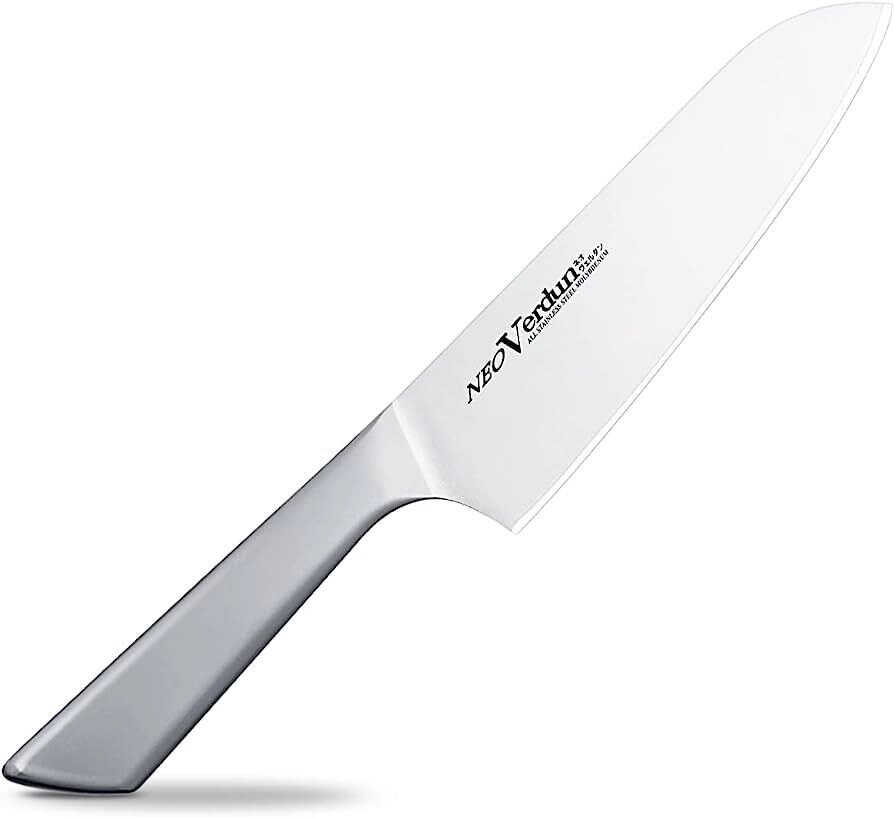 Кухонный нож Сантоку Neo Verdun 165 мм, молибден-ванадиевая сталь, рукоять SUS430 от компании Admi - фото 1