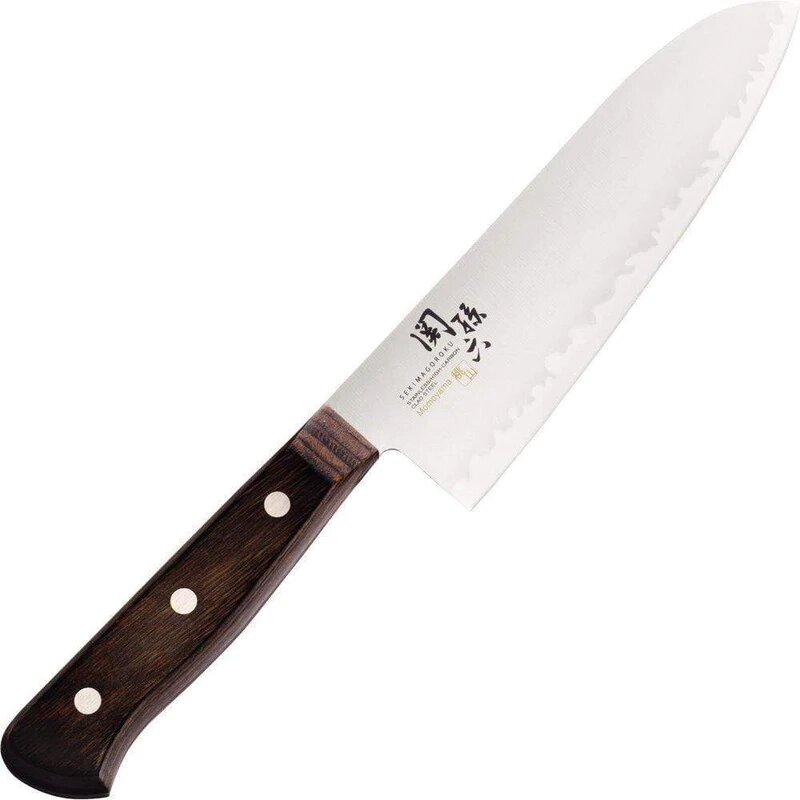 Кухонный нож Сантоку Seki Magoroku Momoyama 165 мм, нержавеющая сталь от компании Admi - фото 1
