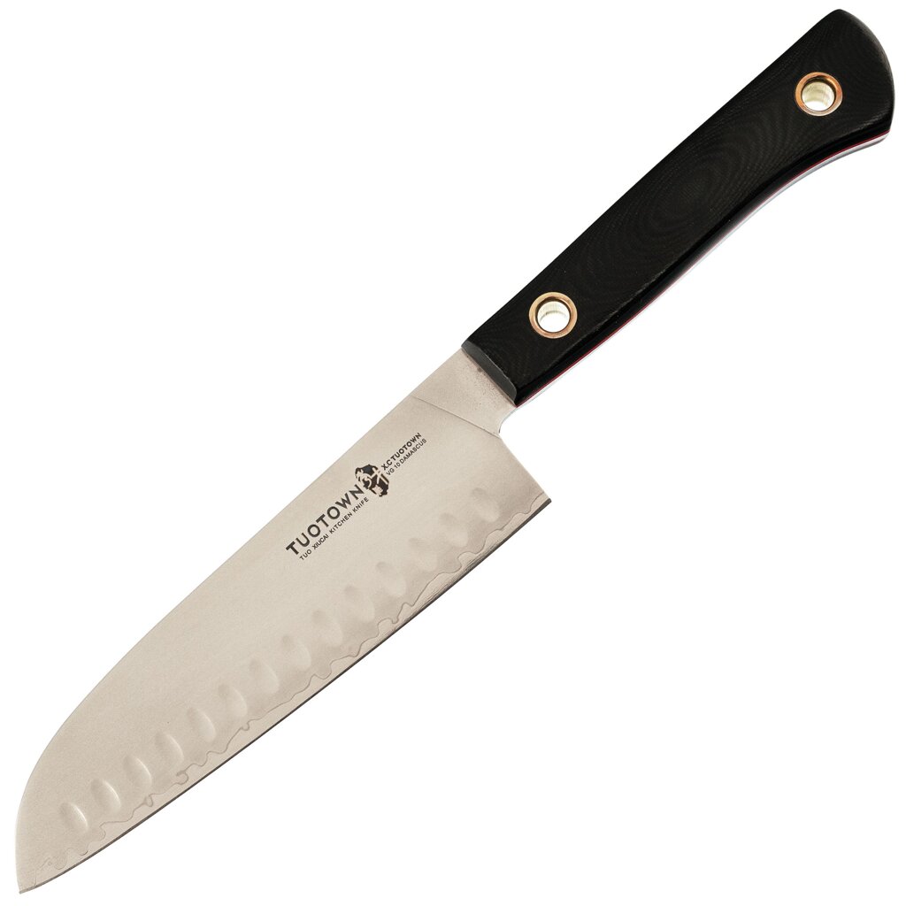 Кухонный нож Сантоку, сталь VG10, обкладка AUS8, G10 от компании Admi - фото 1
