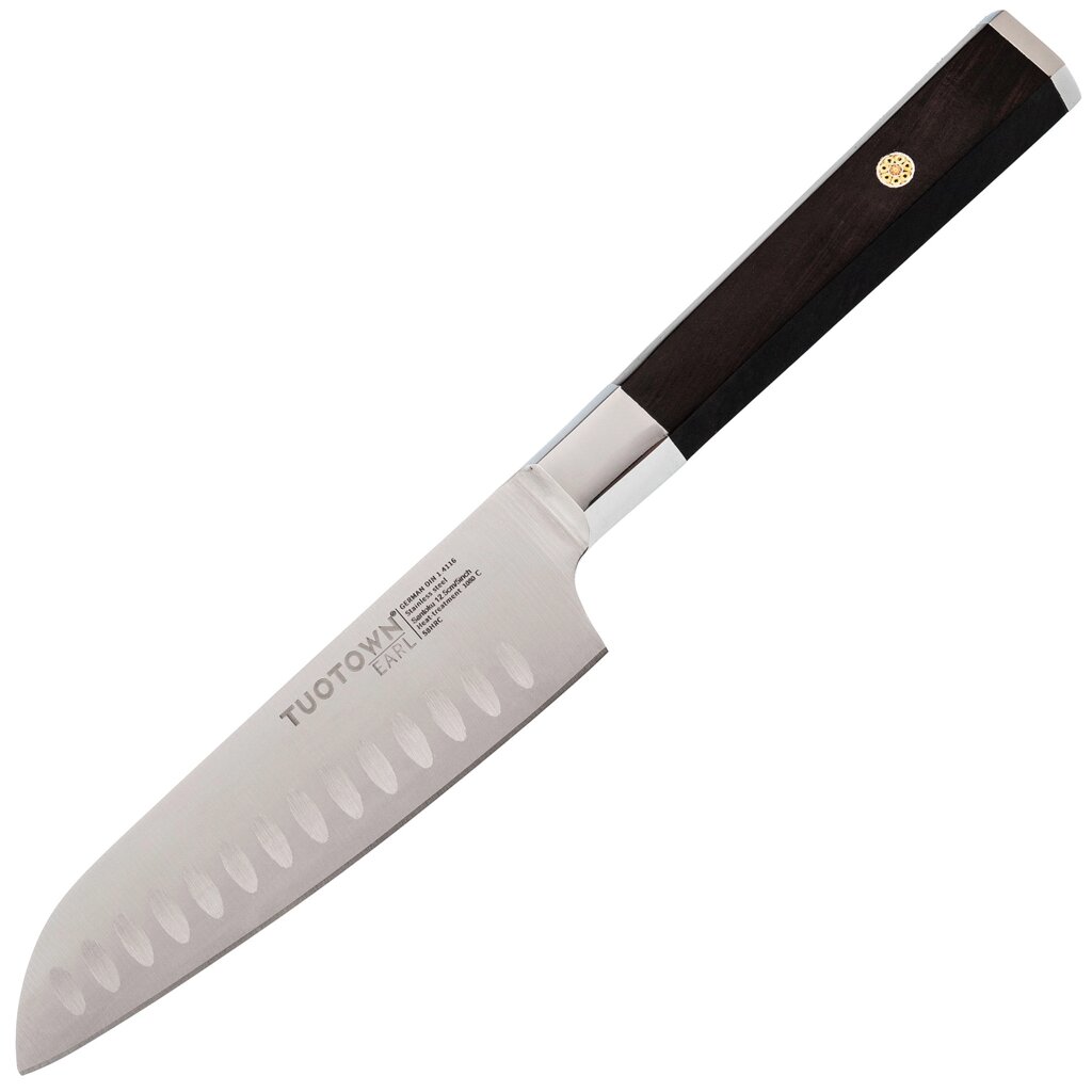 Кухонный нож Сантоку, Tuotown серия Earl, сталь 1.4116 от компании Admi - фото 1