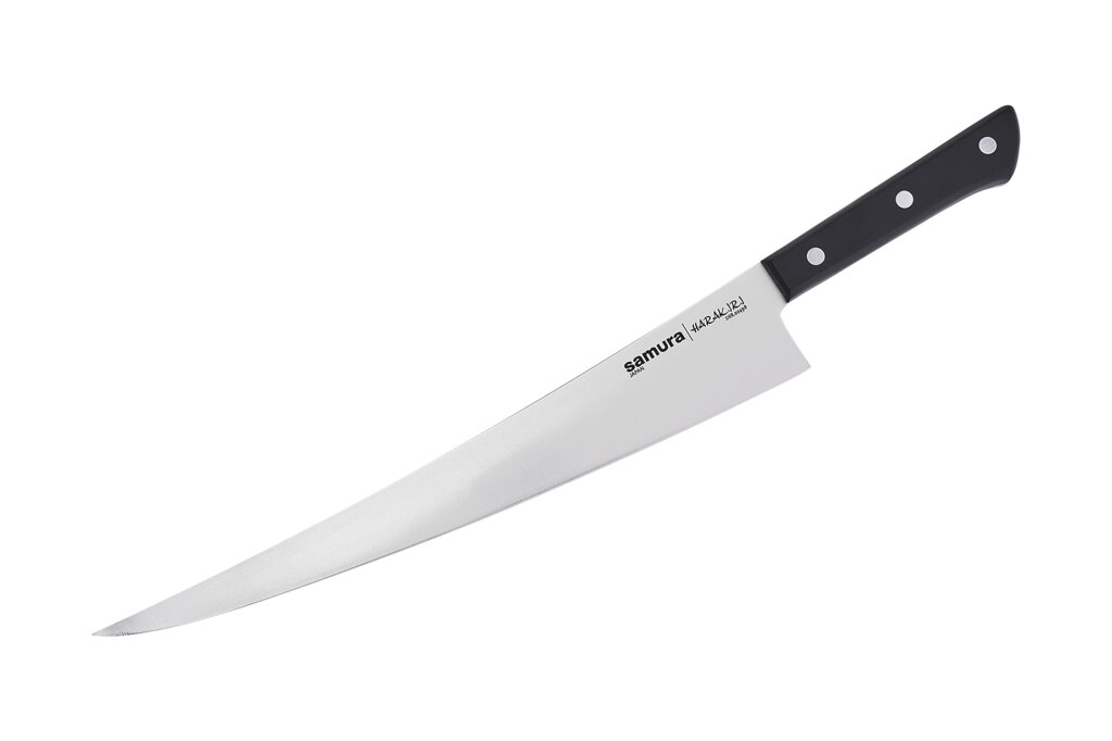 Кухонный нож-слайсер Samura Harakiri 290 мм, сталь AUS-8, рукоять пластик от компании Admi - фото 1