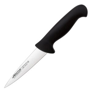 Кухонный разделочный нож Arcos, сталь X45CrMoV15, рукоять полипропилен, черный
