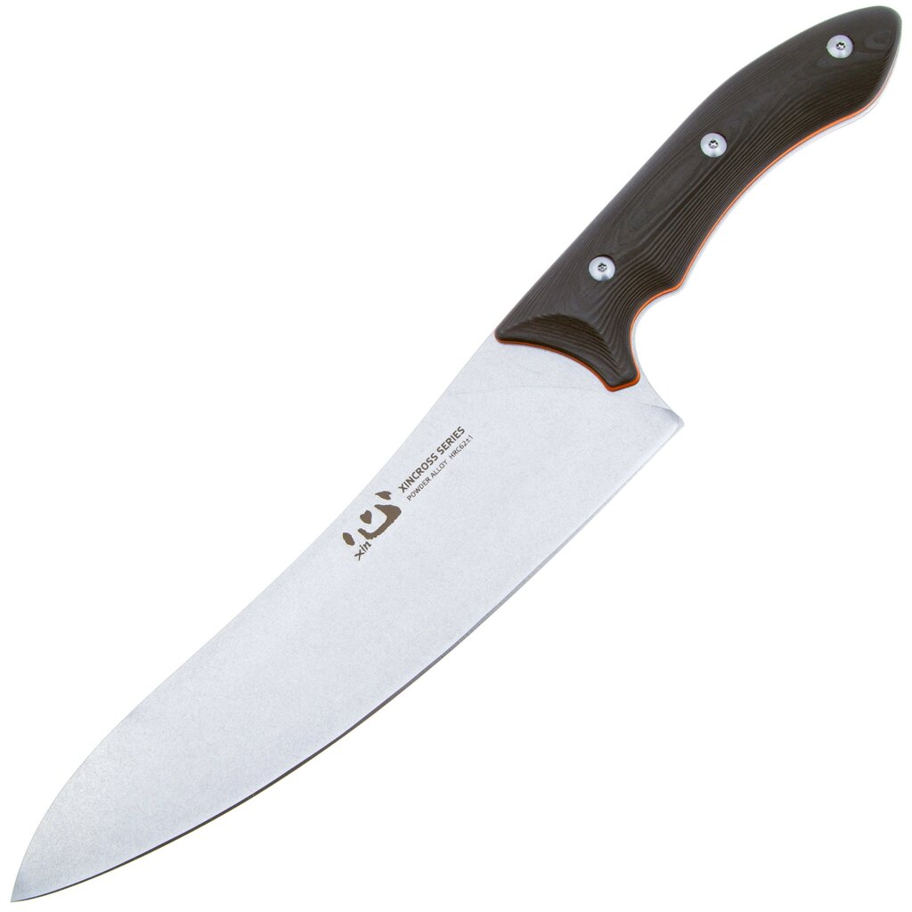 Кухонный шеф нож Xin Cutlery Tactical Style Chef Knife 210 мм, нержавеющая сталь, рукоять карбон от компании Admi - фото 1