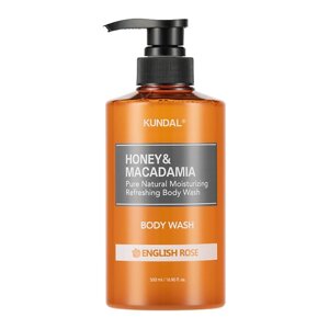 KUNDAL Гель для душа Английская роза Honey & Macadamia Body Wash