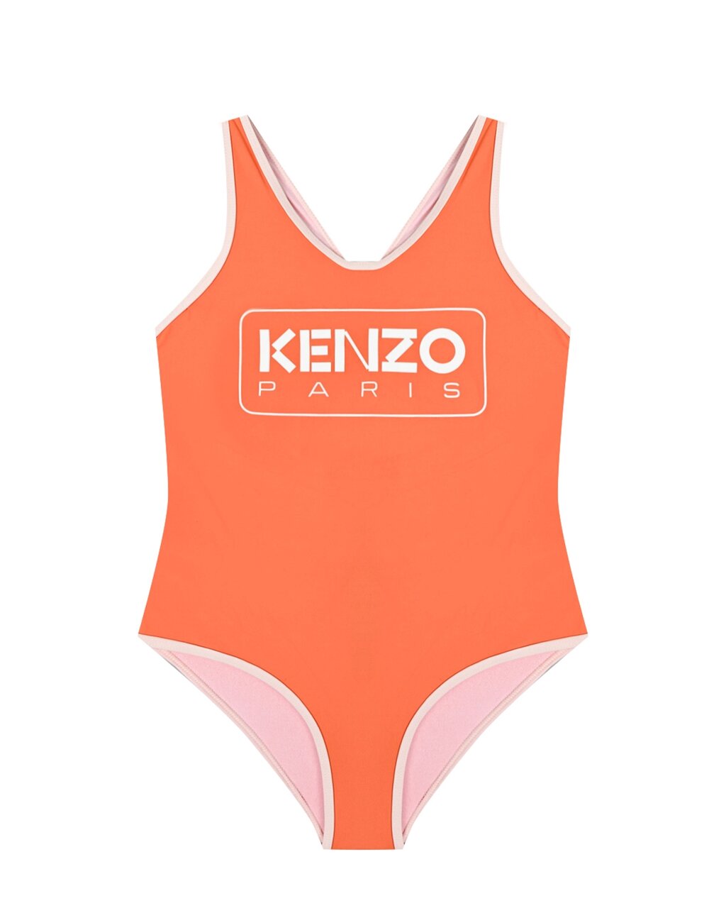 Купальник с логотипом на груди, оранжевый KENZO от компании Admi - фото 1