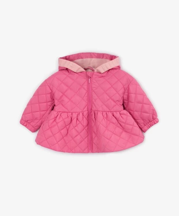 Куртка с градиентным цветовым переходом розовая для девочек Gulliver (80-48) от компании Admi - фото 1