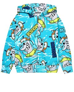 Куртка спортивная, принт сплошные акулы Mousse kids