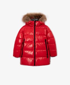 Куртка зимняя на искусственном пуху красная Gulliver (170)