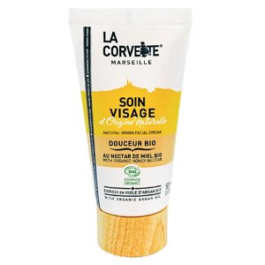 LA CORVETTE Крем для лица органический с маслом арганы и экстрактом меда Marseille Douceur Bio Facial Cream