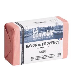 LA CORVETTE Мыло туалетное прованское для тела Роза Savon de Provence Rose
