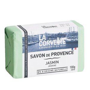 LA CORVETTE Мыло туалетное прованское для тела Жасмин Savon de Provence Jasmin