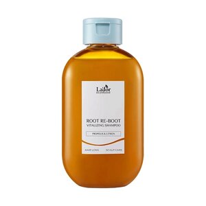 LADOR шампунь для восстановления корней волос с прополисом и цитроном ROOT RE-BOOT vitalizing shampoo propolis&citron