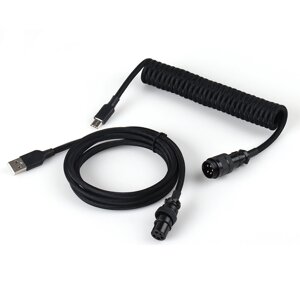LANO Type-C Механический Keyabord USB-кабель для передачи данных Съемная авиационная катушка Клавиатура Спиральный кабел