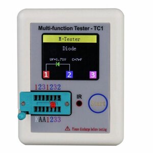 LCR-TC1 1,8 дюйма Colorful Дисплей Многофункциональный TFT Тестер транзисторов с подсветкой для диодов, триодов, конденс