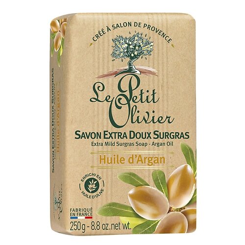 LE PETIT OLIVIER Мыло нежное питательное с маслом Аргана Huile d'Argan Soap
