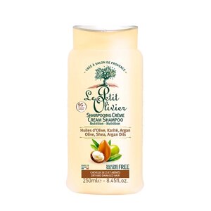 LE PETIT OLIVIER Шампунь-крем для сухих и поврежденных волос на основе 3-х масел Olive, Shea, Argan Oils Cream Shampoo