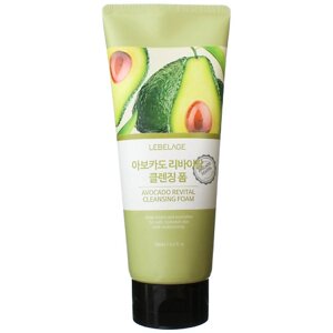 LEBELAGE Пенка для умывания с Авокадо Восстанавливающая Cleansing Foam Avocado Revital 180