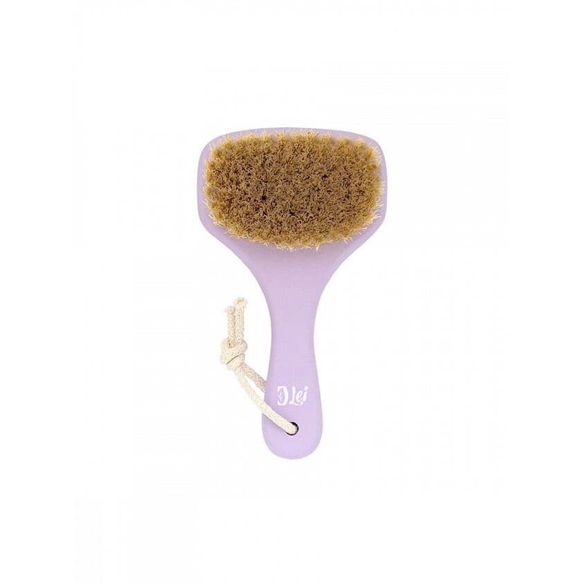 LEI Массажная щетка для сухого массажа , натуральная щетина, с покрытием, фиолетовая от компании Admi - фото 1