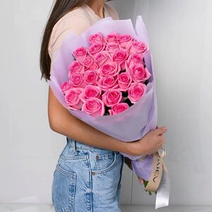 Лэтуаль flowers букет из розовых роз 25 шт. (40 см)