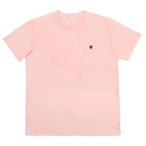 ЛЭТУАЛЬ Женская футболка с вышивкой, цвет розовый