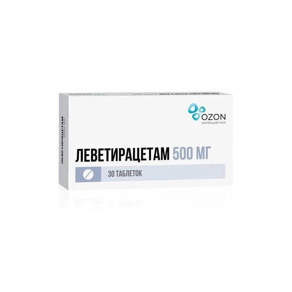 Леветирацетам таблетки п/о плен. 500мг 30шт от компании Admi - фото 1