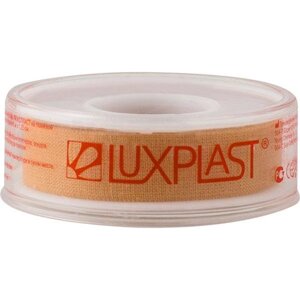 Лейкопластырь фиксирующий тканевый Luxplast/Люкспласт 1,25см х 500см
