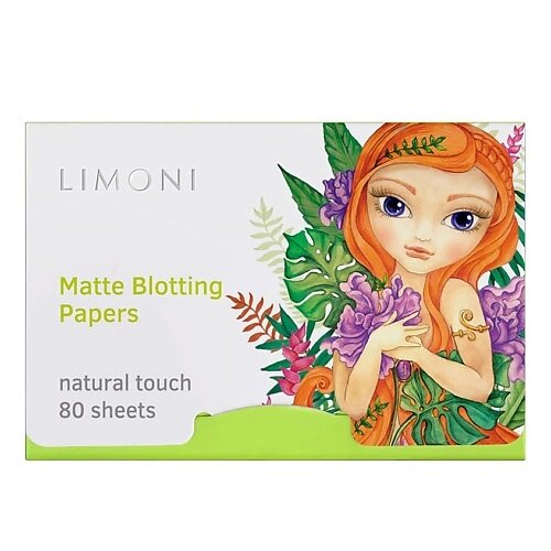 LIMONI Матирующие салфетки для лица c зеленым чаем Matte Blotting Papers 60.0 от компании Admi - фото 1