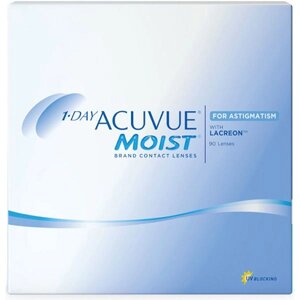 Линзы контактные Acuvue 1 day moist (8.5/2,50) 90шт