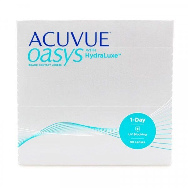 Линзы контактные Acuvue 1 Day Oasys with Hydraluxe (-1.00/8.5) 90шт от компании Admi - фото 1