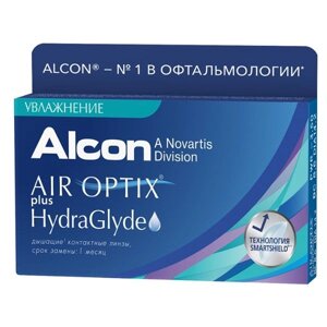 Линзы контактные Alcon/Алкон Air Optix plus HydraGlyde (1.25/8.6) 3шт