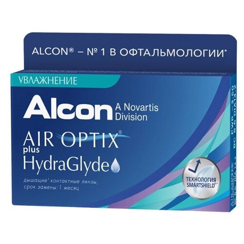 Линзы контактные Alcon/Алкон Air Optix plus HydraGlyde (11.00/8.6) 3шт