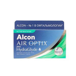 Линзы контактные Alcon/Алкон Air Optix plus HydraGlyde for Astigmatism (0.00/180/1.25) 3шт