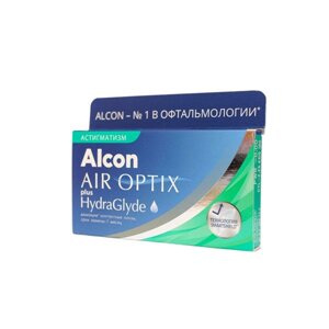 Линзы контактные Alcon/Алкон Air Optix plus HydraGlyde for Astigmatism (1.00/180/1.25) 3шт