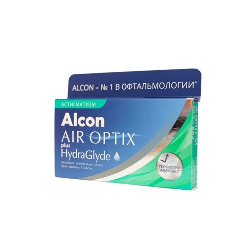 Линзы контактные Alcon/Алкон Air Optix plus HydraGlyde for Astigmatism (1.50/180/2.25) 3шт