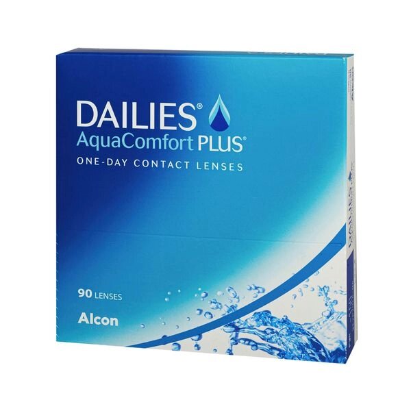 Линзы контактные Alcon/Алкон Dailies AquaComfort Plus (-1.00/8.7) 90шт от компании Admi - фото 1