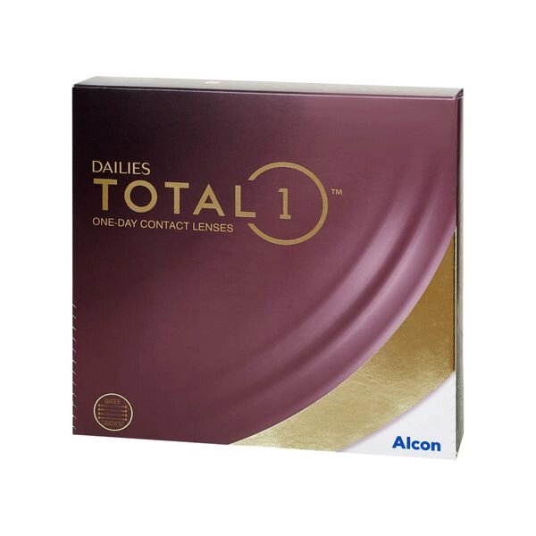 Линзы контактные Alcon/Алкон Dailies Total 1 (-1.25/8.5) 90шт от компании Admi - фото 1