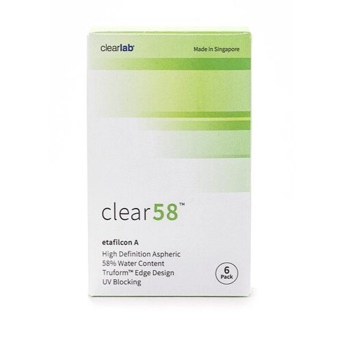 Линзы контактные ClearLab Clear 58 (8.7/2,25) 6шт